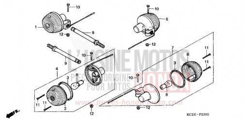 CLIGNOTANT CM125CX de 1999